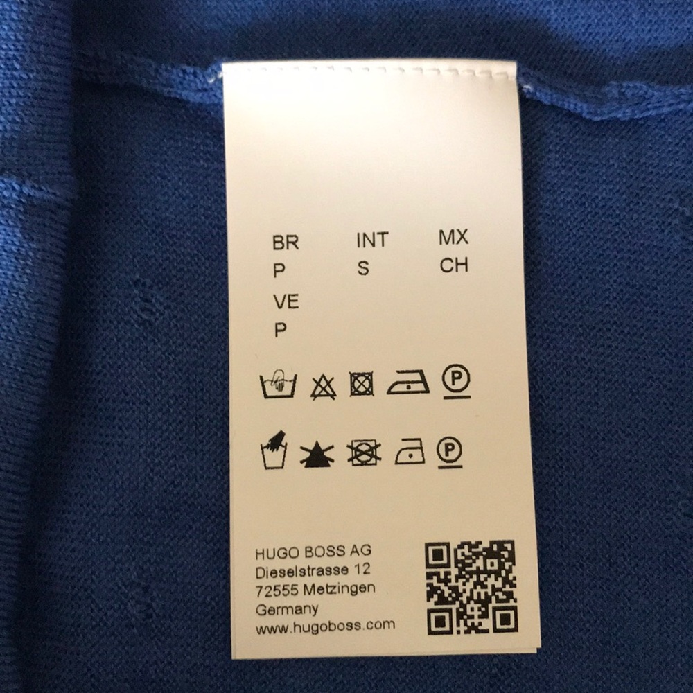 Boss Hugo Boss Open Blue knit top NWT size (S) 4-6 - Picture 5 of 9